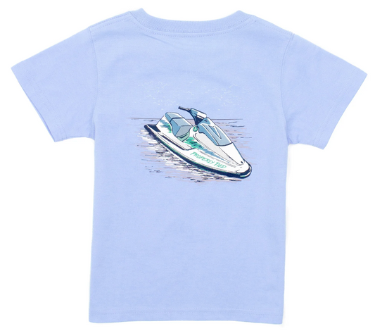 Boys Jet Ski SS - Light Blue