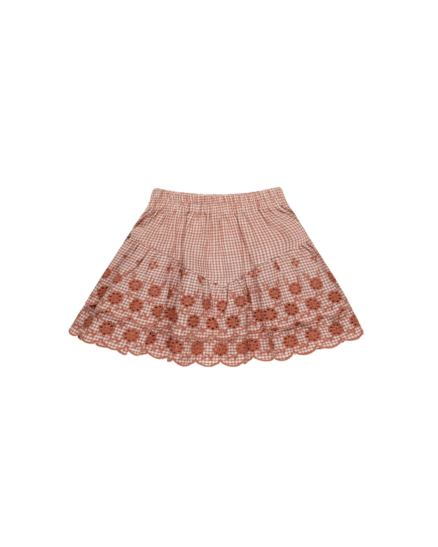 Rose Mini Skirt || POPPY GINGHAM