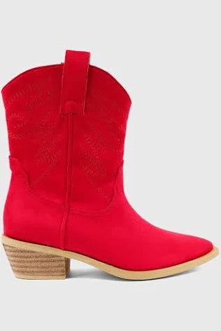 Red Suede Boots