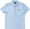 Powder Blue Golf Short Sleeve Performance Polo